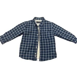 Boys Jacket 18M Toddler Fleece Chore Barn Plaid Party Lining Outdoors School